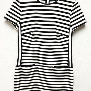 LAUREN Ralph Lauren Black & White Striped Dress 6
